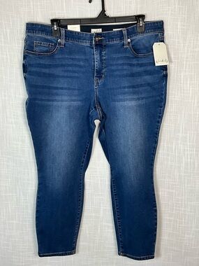 Wonderly Jeans Size 20W Blue Mid-Rise Skinny Jeans NWT